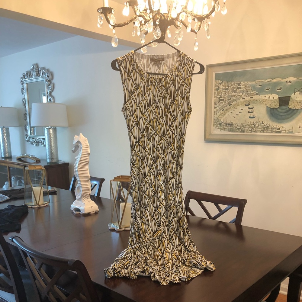 Beautiful Art Deco Tommy Bahama Jersey Dress S
